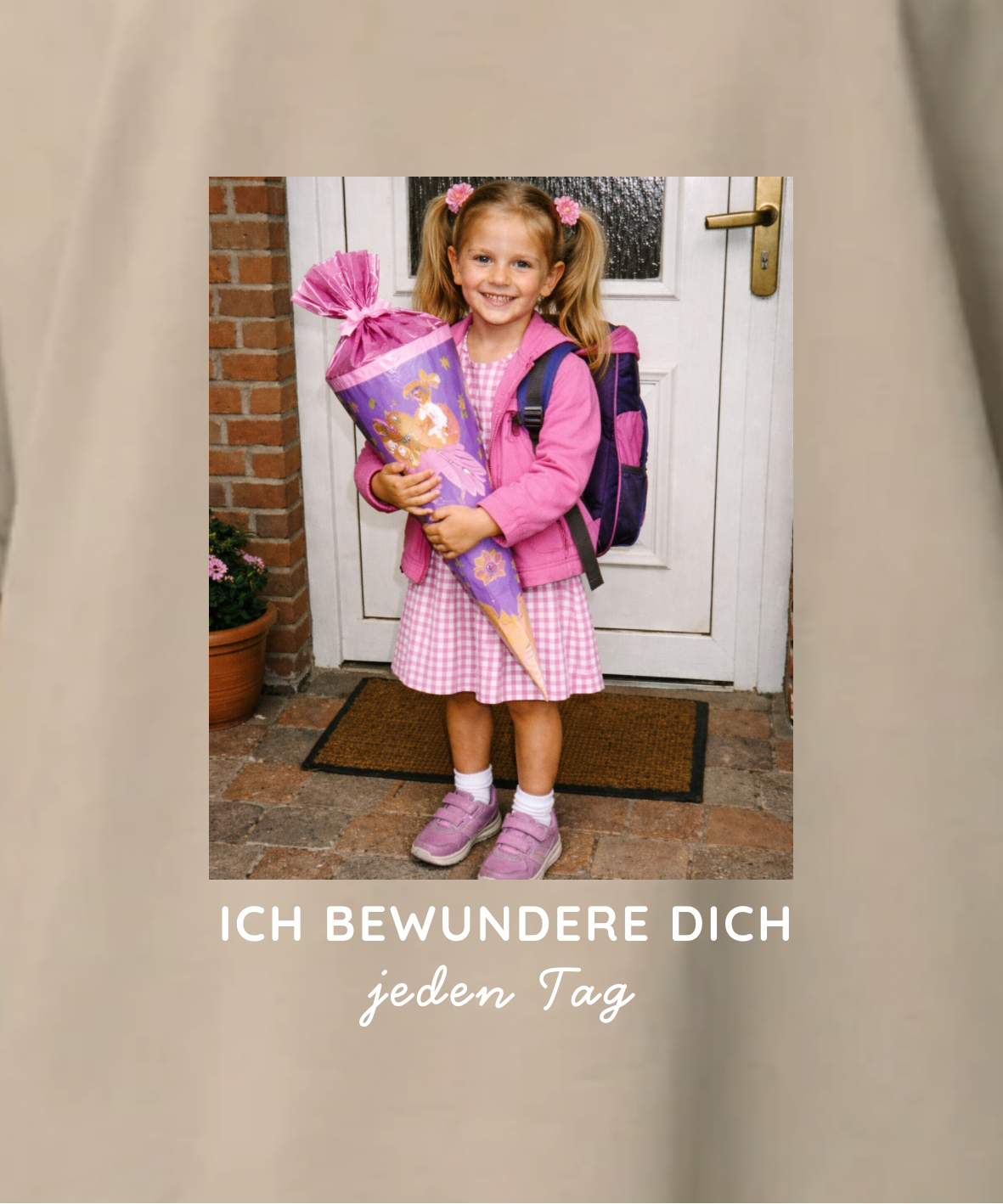 Ich bewundere dich jeden Tag - Unisex, Oversize T-Shirt