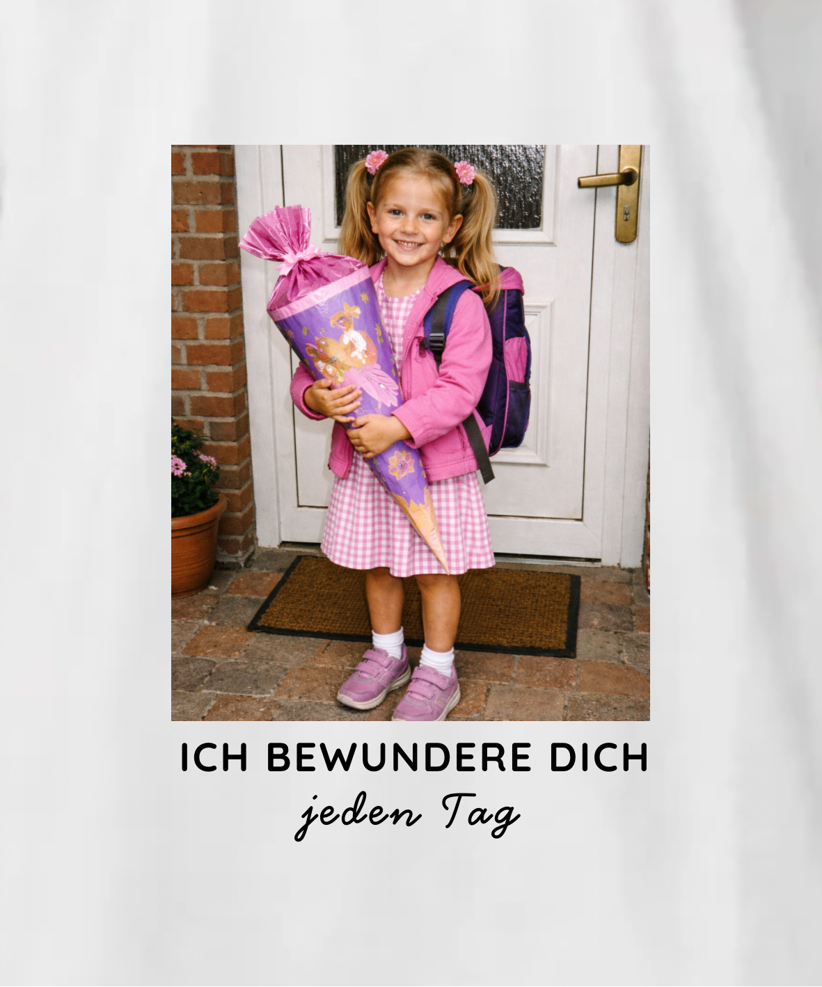 Ich bewundere dich jeden Tag - Unisex, Oversize T-Shirt