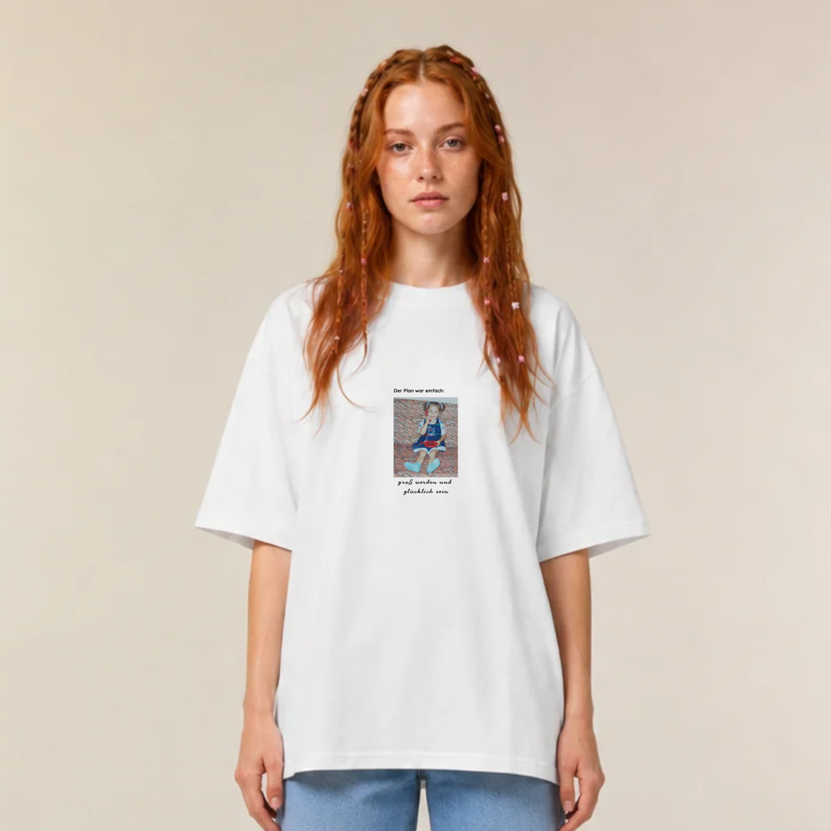 Der Plan war einfach - Unisex, Oversize T-Shirt