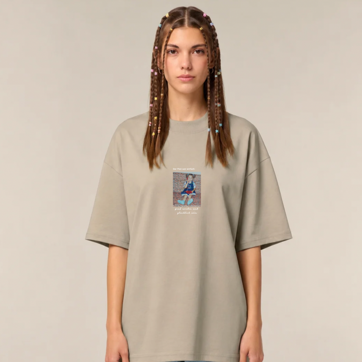 Der Plan war einfach - Unisex, Oversize T-Shirt
