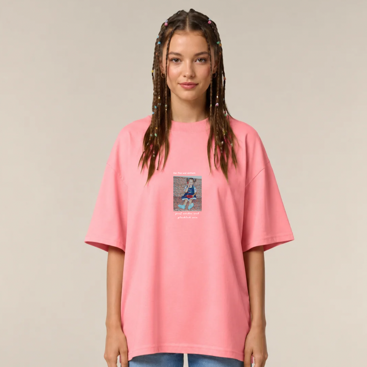 Der Plan war einfach - Unisex, Oversize T-Shirt