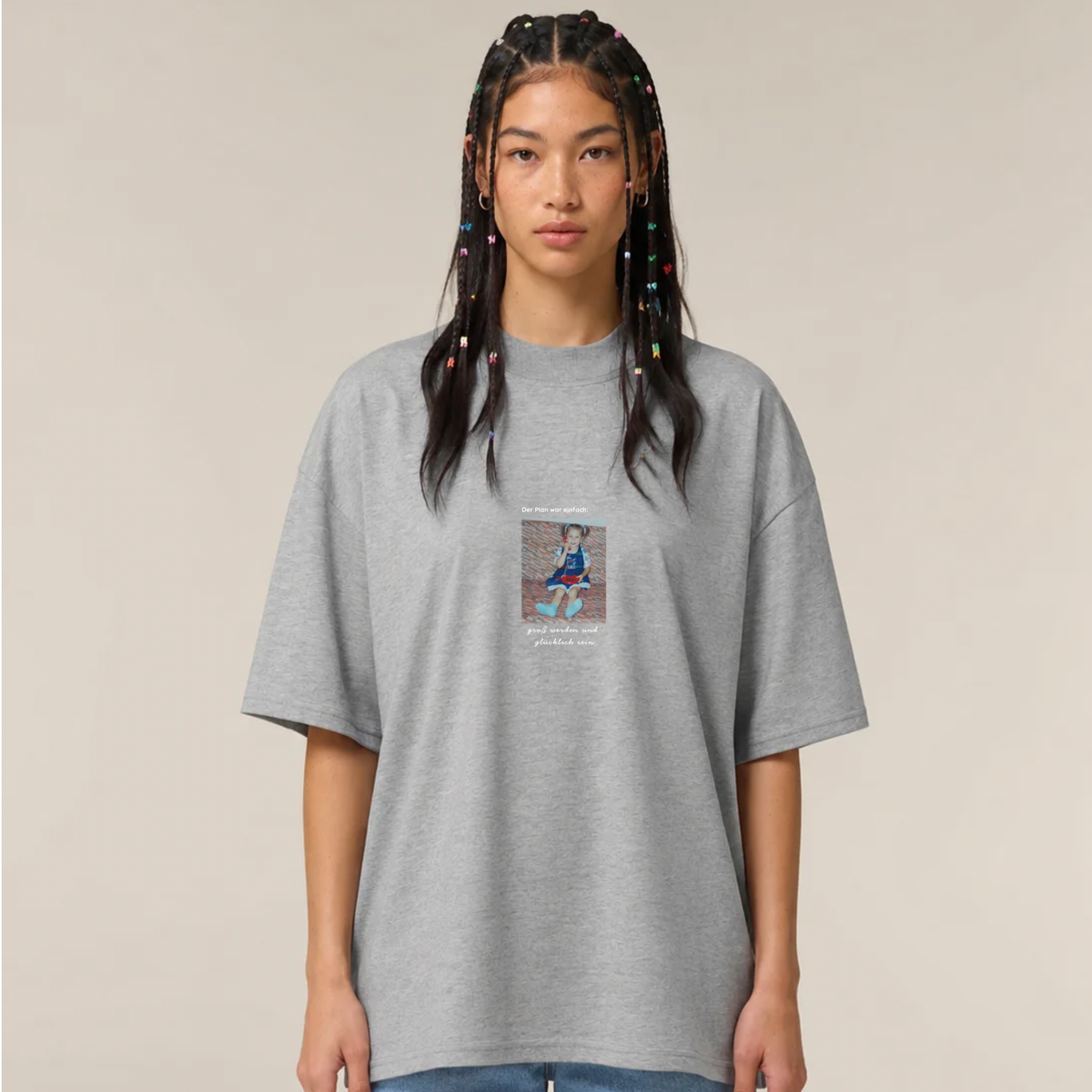 Der Plan war einfach - Unisex, Oversize T-Shirt