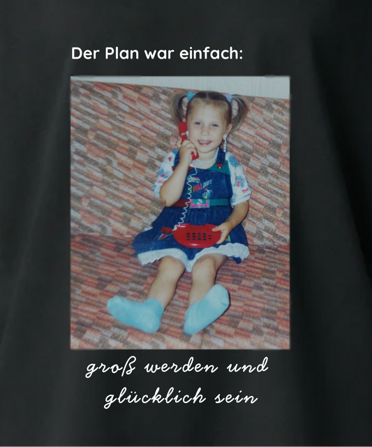 Der Plan war einfach - Unisex, Oversize T-Shirt
