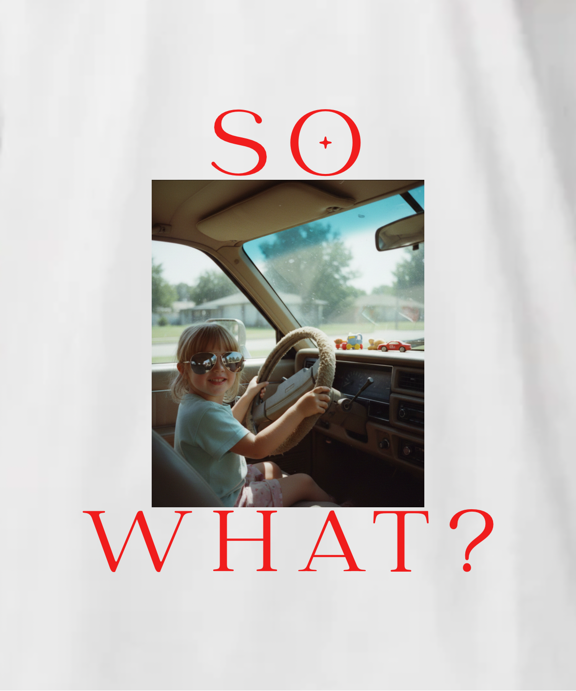 So what? - Unisex, Oversize T-Shirt