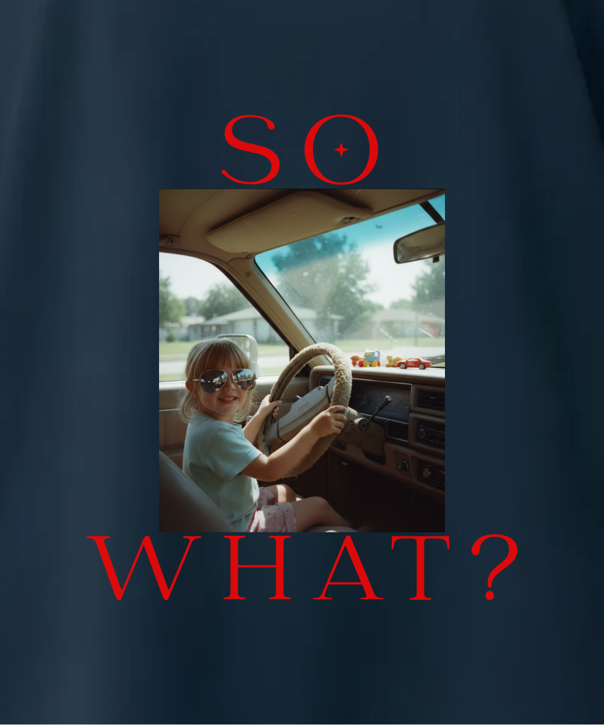 So what? - Unisex, Oversize T-Shirt