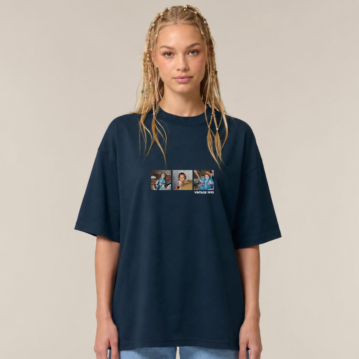 Vintage [3 Fotos] - Oversize, Unisex T-Shirt