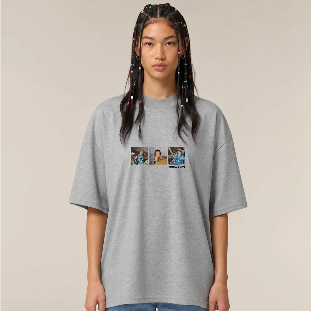 Vintage [3 Fotos] - Oversize, Unisex T-Shirt