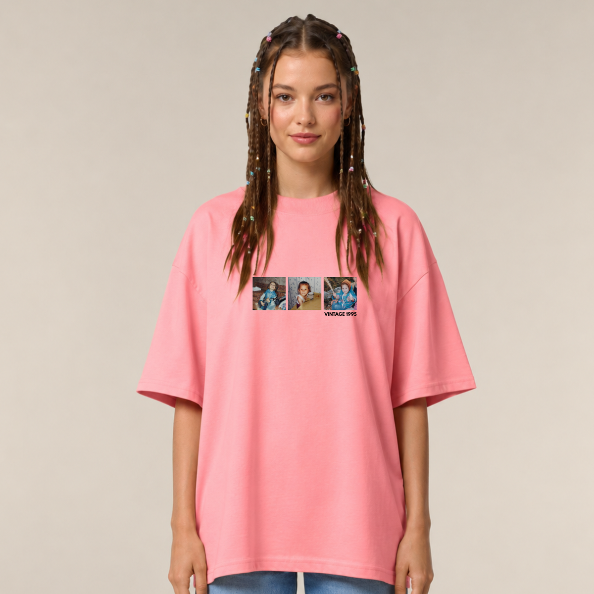 Vintage [3 Fotos] - Oversize, Unisex T-Shirt