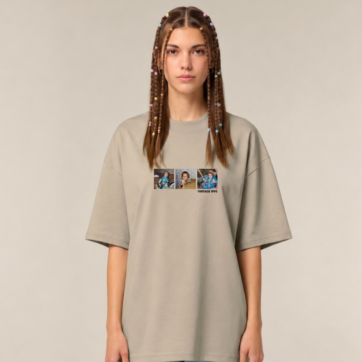 Vintage [3 Fotos] - Oversize, Unisex T-Shirt