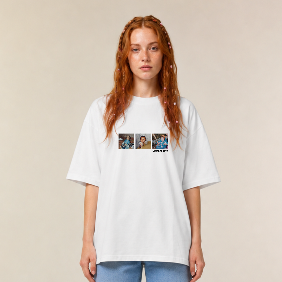 Vintage [3 Fotos] - Oversize, Unisex T-Shirt