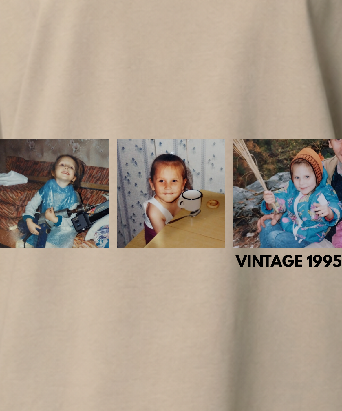 Vintage [3 Fotos] - Oversize, Unisex T-Shirt