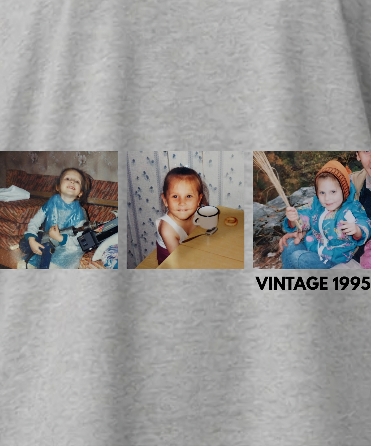 Vintage [3 Fotos] - Oversize, Unisex T-Shirt