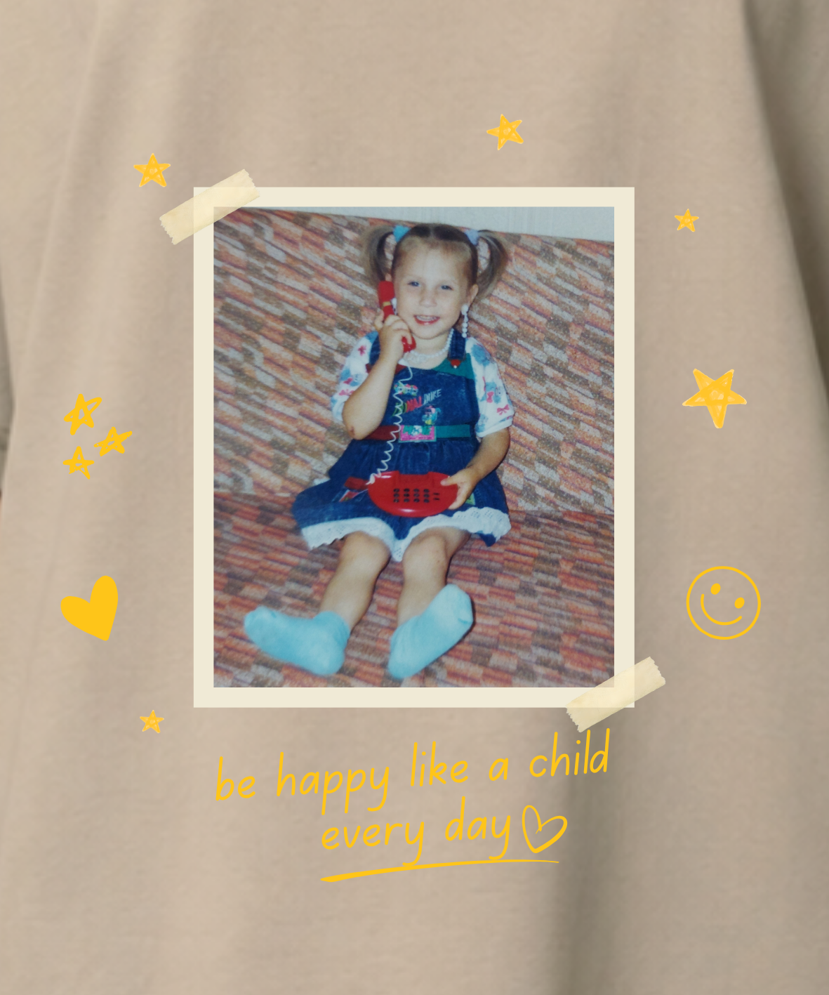 Be happy like a child - Oversize, Unisex T-Shirt