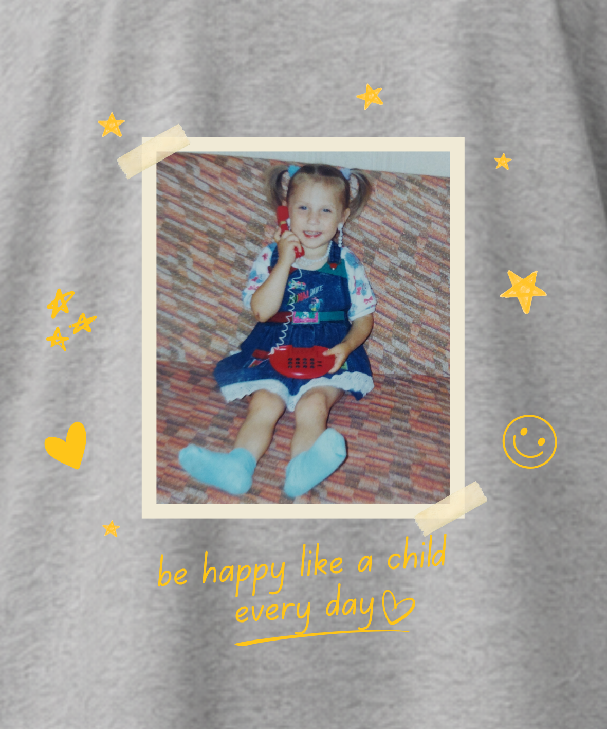 Be happy like a child - Oversize, Unisex T-Shirt