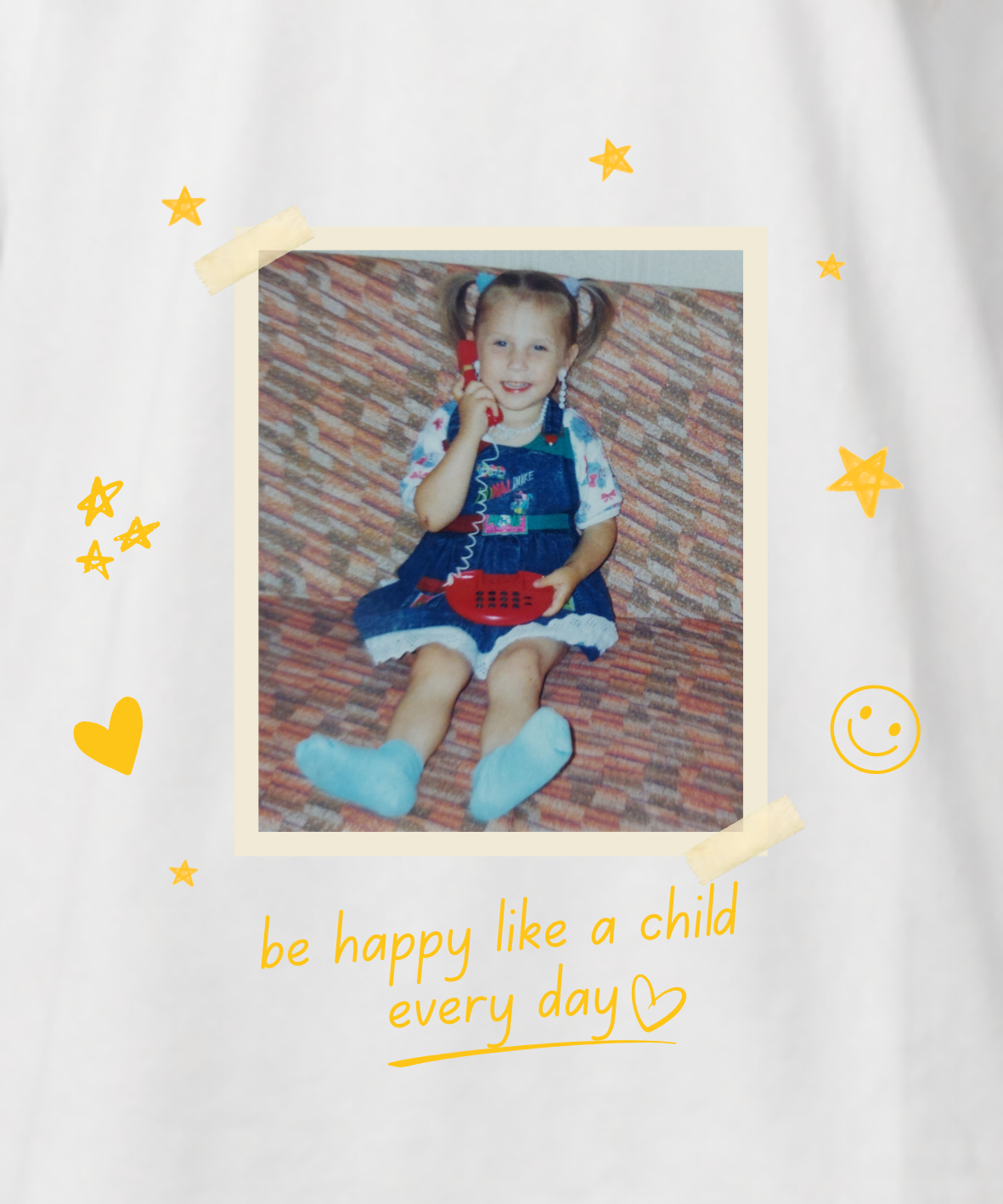 Be happy like a child - Oversize, Unisex T-Shirt