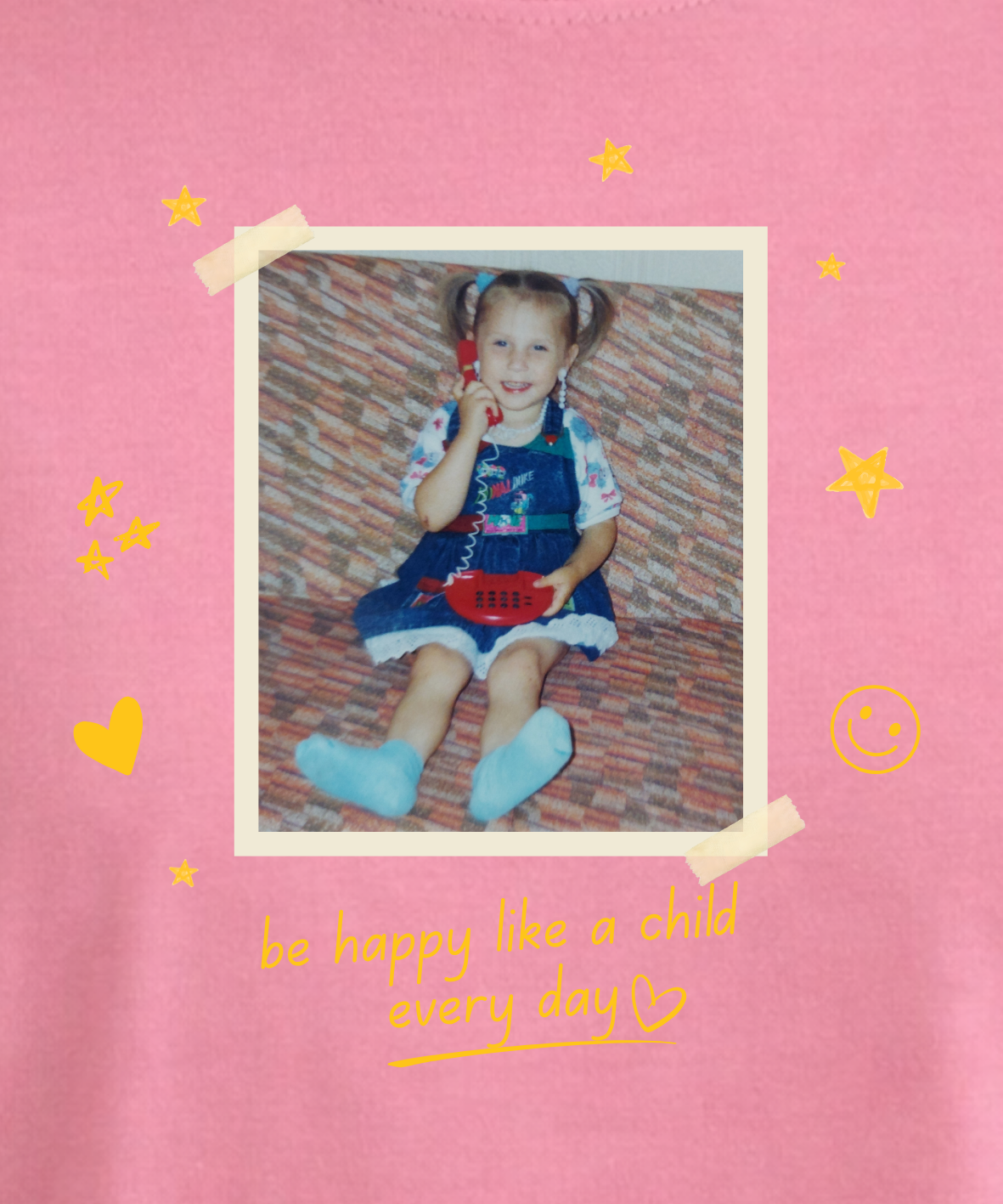 Be happy like a child - Oversize, Unisex T-Shirt