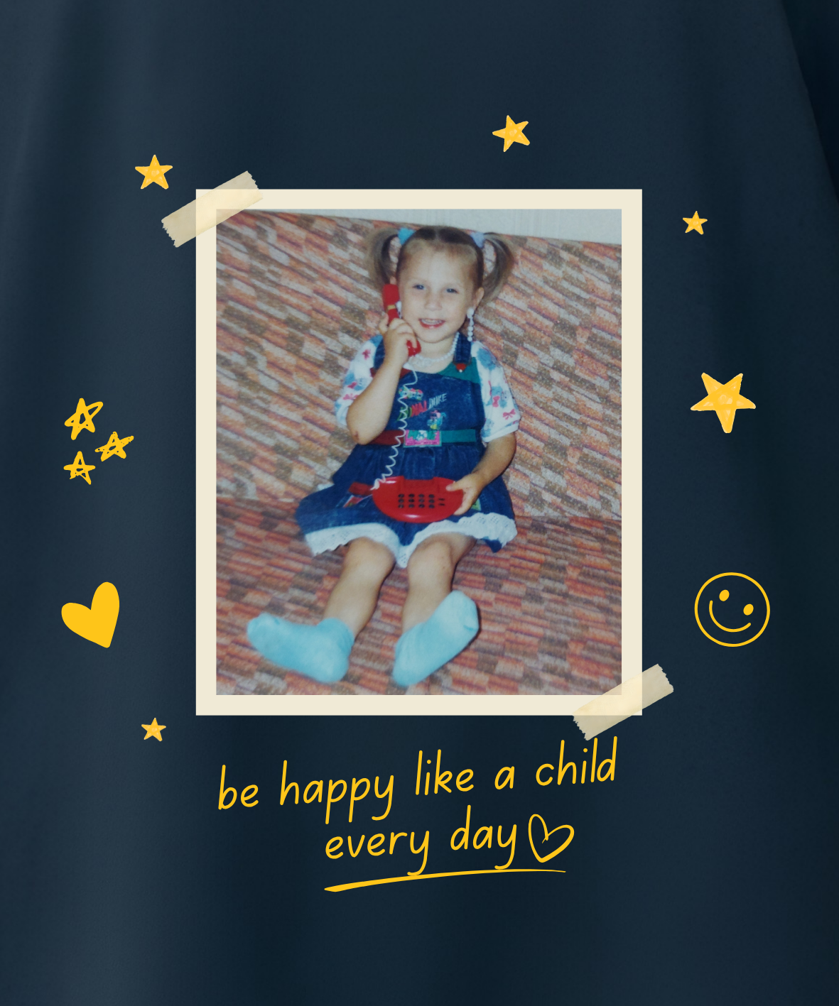 Be happy like a child - Oversize, Unisex T-Shirt