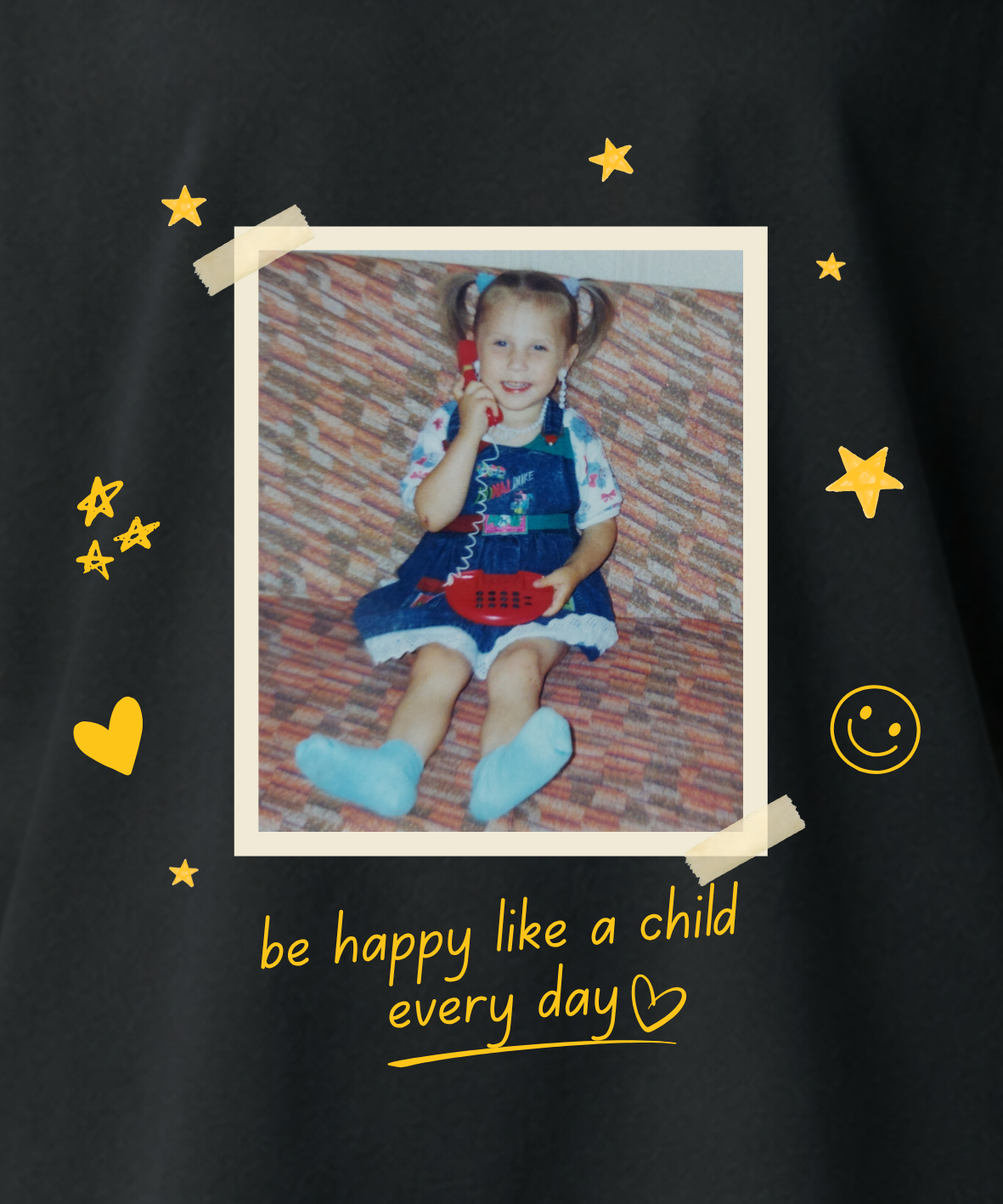 Be happy like a child - Oversize, Unisex T-Shirt