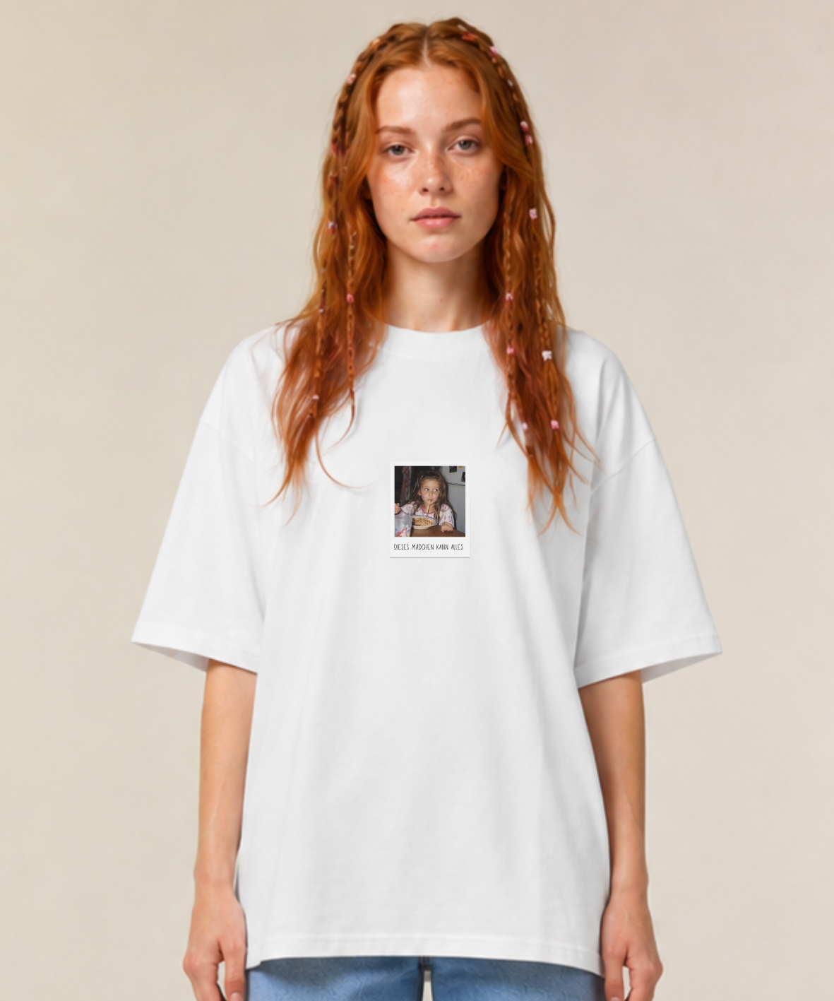 Dieses Mädchen kann alles - Unisex, Oversize T-Shirt